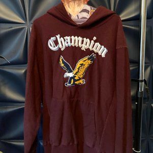 Todd Snyder x Champion Terry Eagle Stitched Heavy Hoodie Maroon Size XL